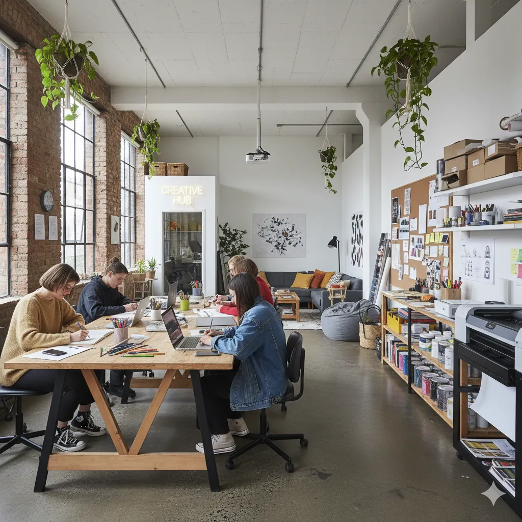 Our creative studio workspace